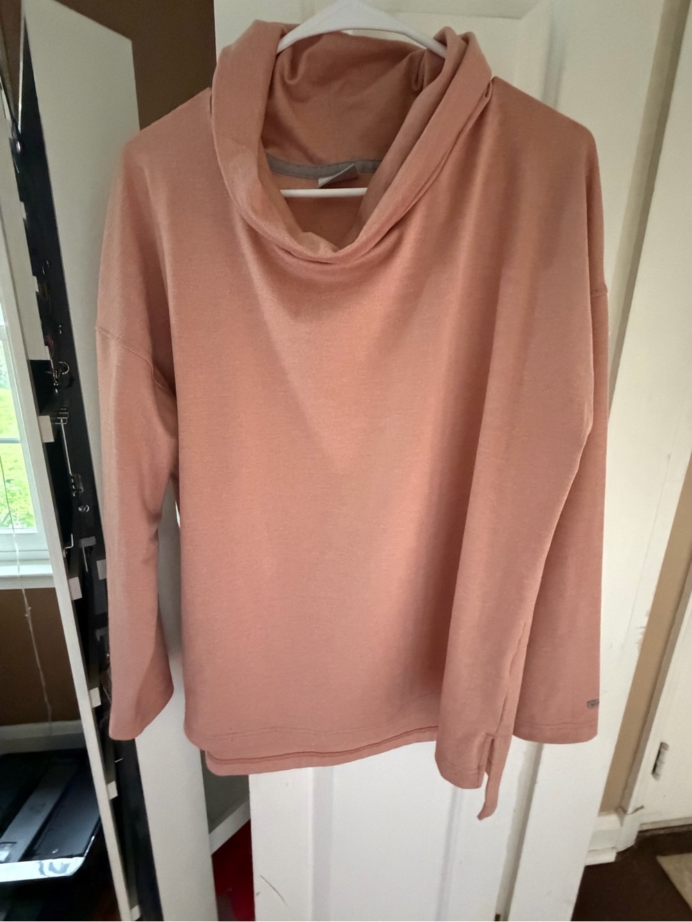 Columbia Pink Cowl Neck Pullover Sweater